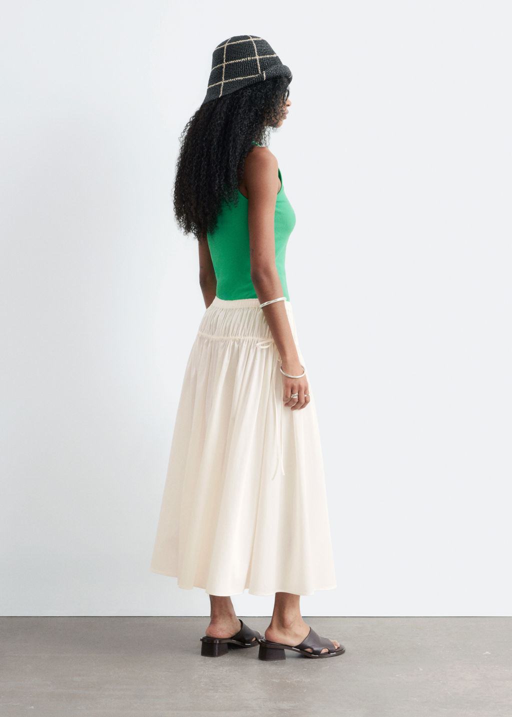 Falda midi con cord?n de ajuste - H&m фото 6