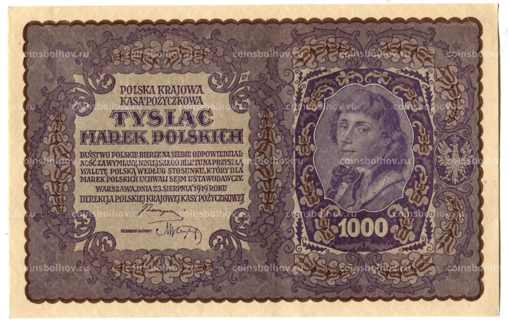 1000 марок 1919 года Польша