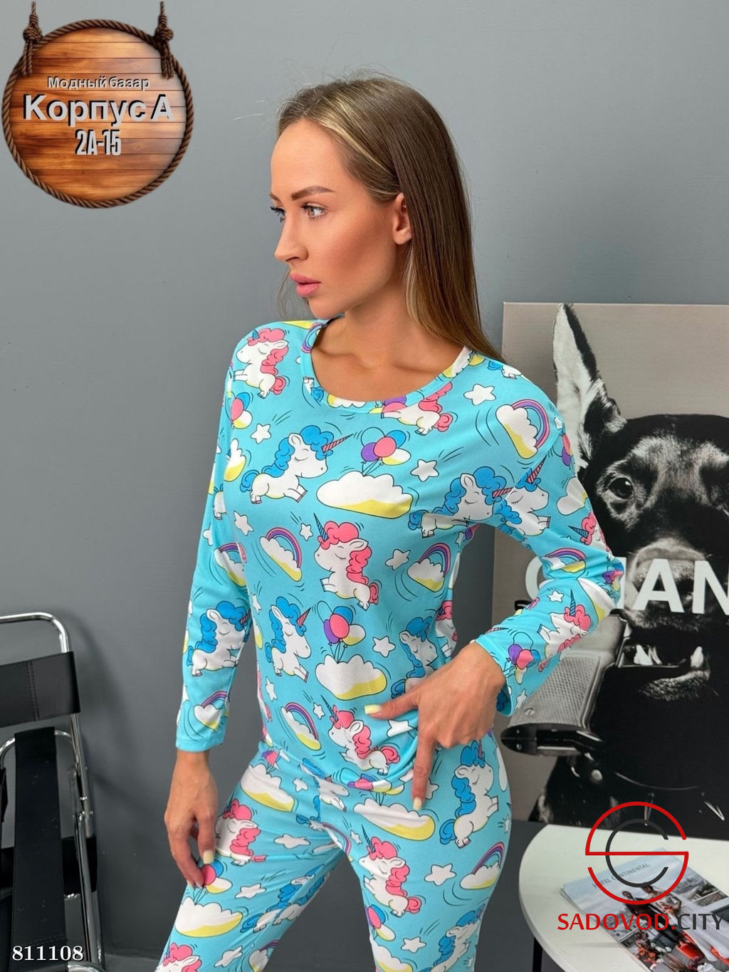 Женская пижама с принтом - Bruno фото 10