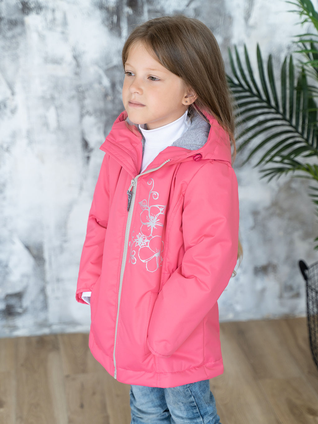 Куртка детская демисезонная розовая