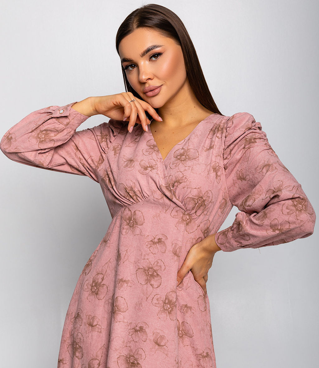 Платье #КТ6858 (1), пудровый - Dommod фото 5