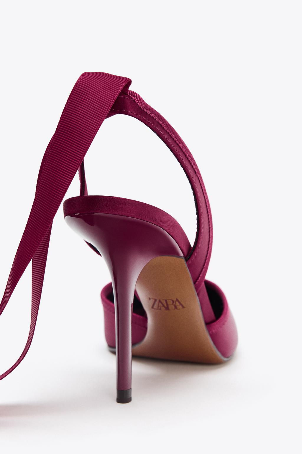 SLINGBACK HEELED SHOES WITH STRAP - Zara фото 6