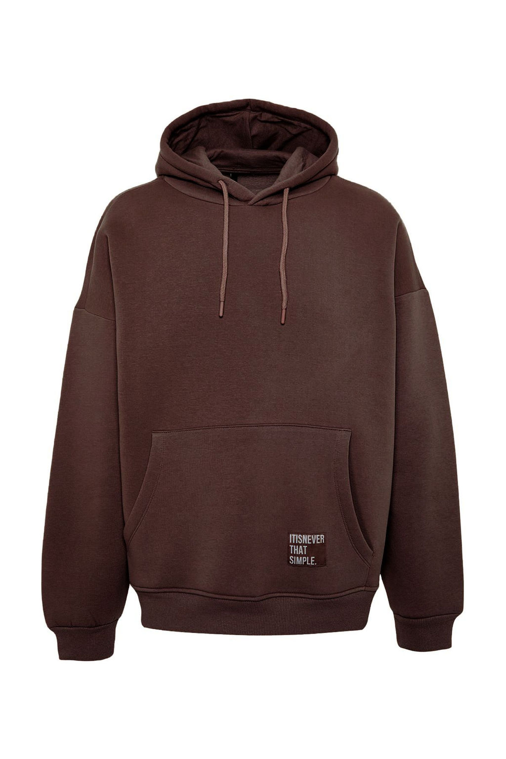 TRENDYOL MAN Beyaz Oversize/Genis Kesim Kapusonlu Etiketli Ici Polar/S?cak Tutan Sweatshirt TMNAW21SW2005 - Trendyolmilla фото 52