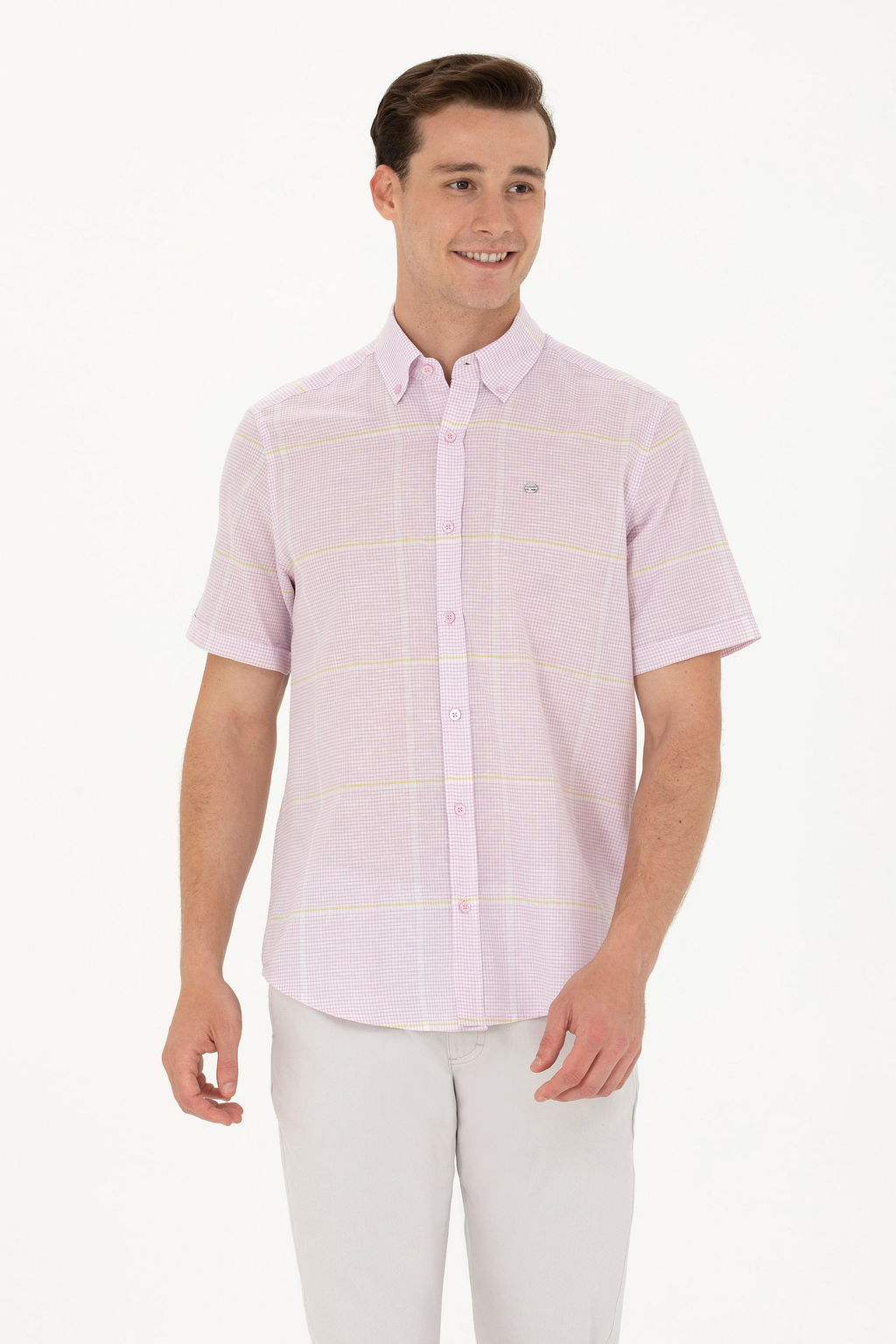 U. S. Polo Assn Мужская рубашка с коротким рукавом Magnolia - U.s. polo assn фото 15