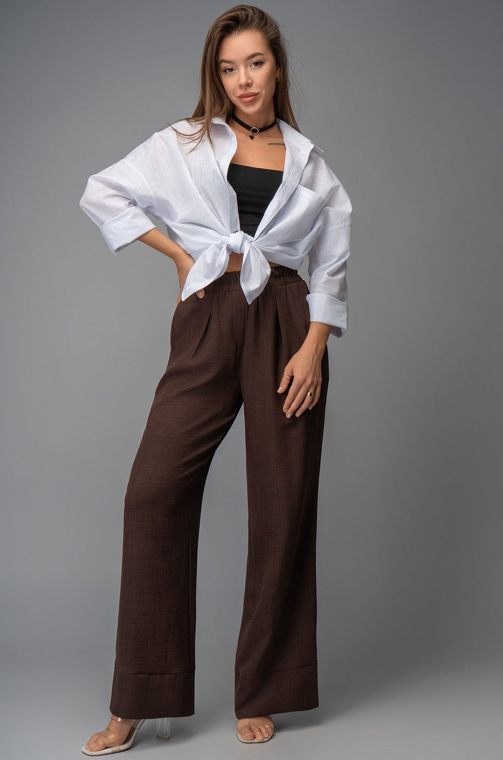 Женские льняные брюки Happyfox - Happy fox фото 11