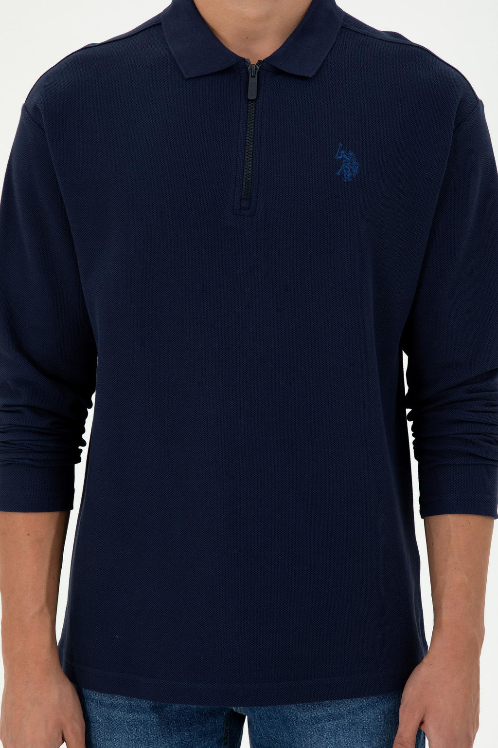 Мужской темно-синий свитшот - U.s. polo assn фото 6
