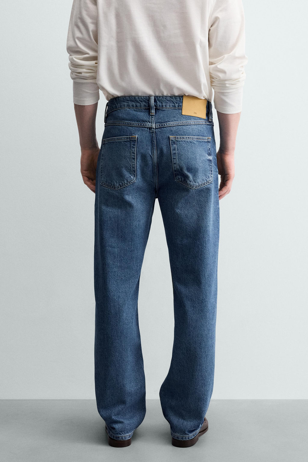 JEANS STRAIGHT FIT ALGOD?N - LYOCELL / Azul - Zara фото 7