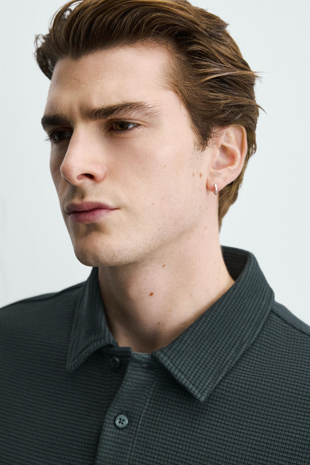 POLO ESTRUCTURA WAFFLE / Verde azul - Zara фото 6