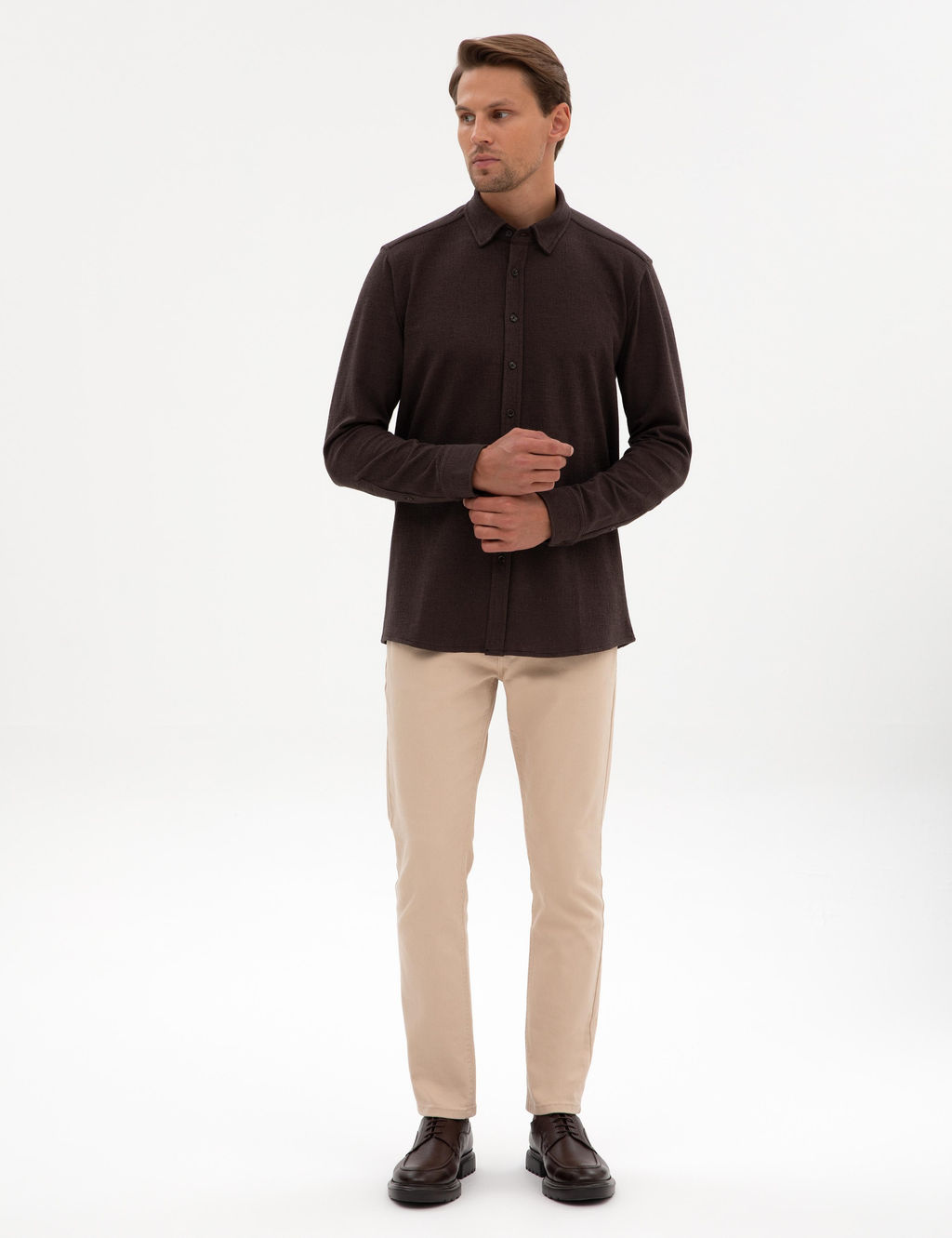 Koyu Kahverengi Regular Fit _rme G_mlek - Pierre cardin фото 4