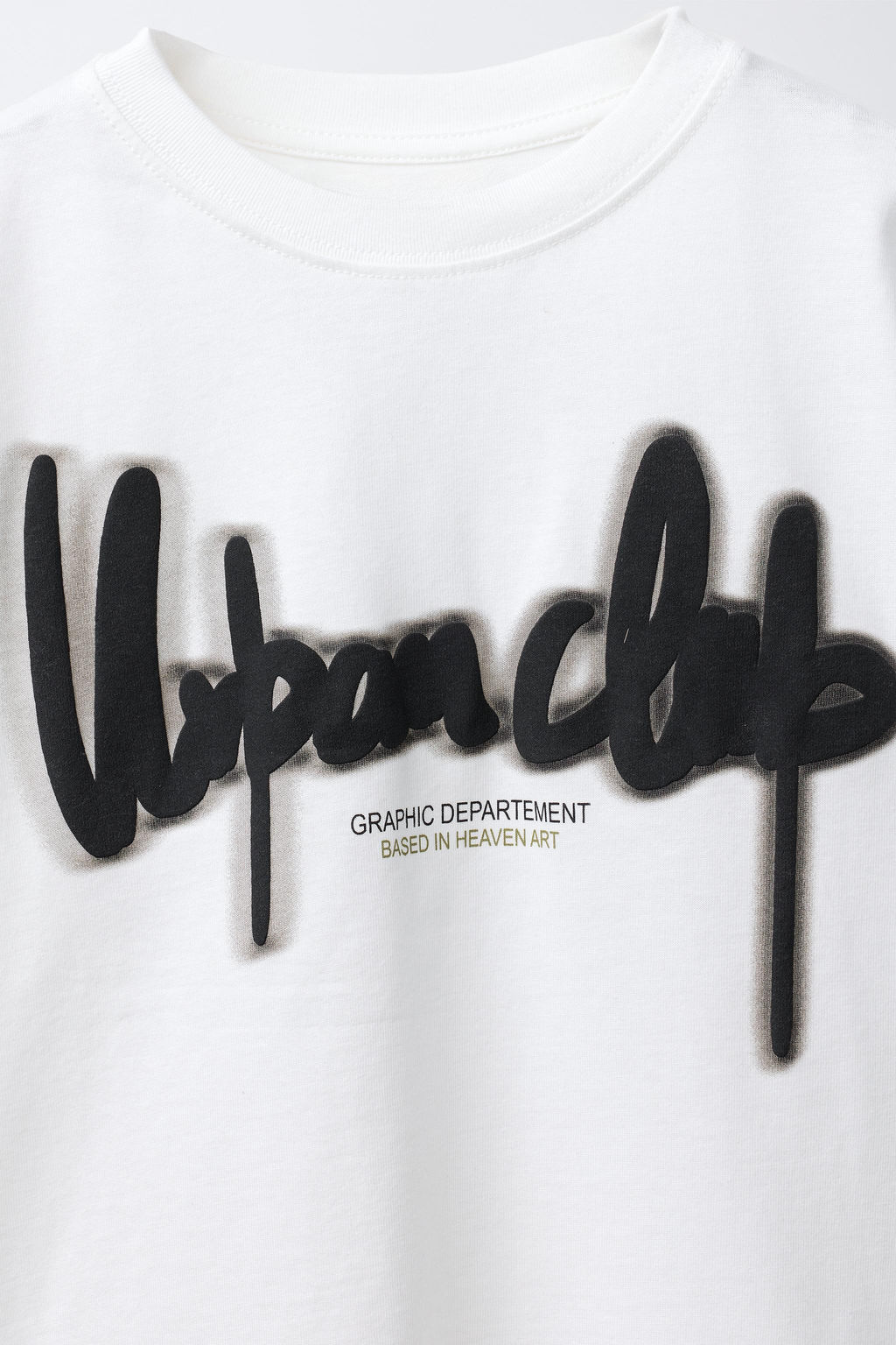 T-SHIRT WITH RAISED SLOGAN - Zara фото 3