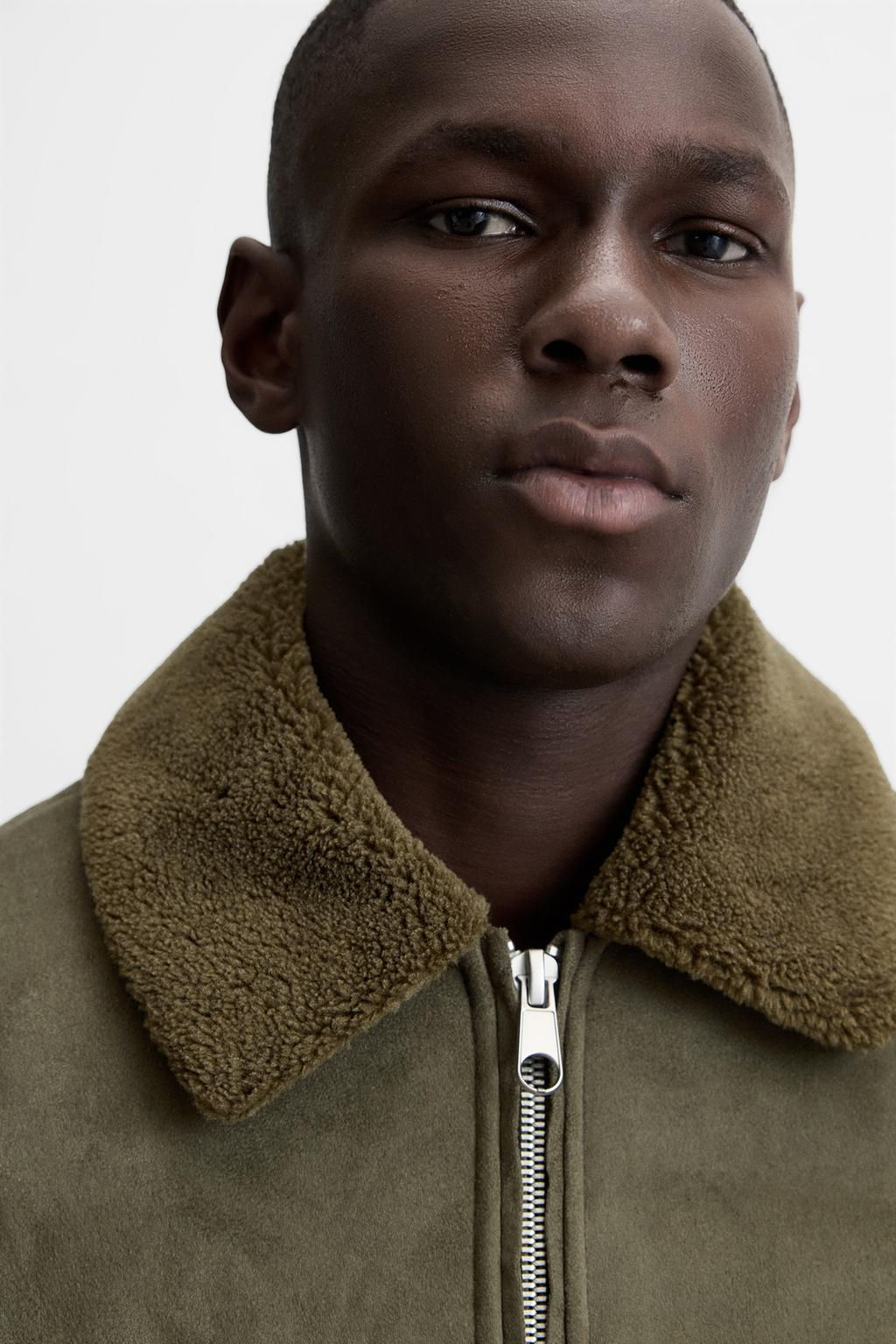 FAUX SUEDE CONTRAST JACKET - Zara фото 15