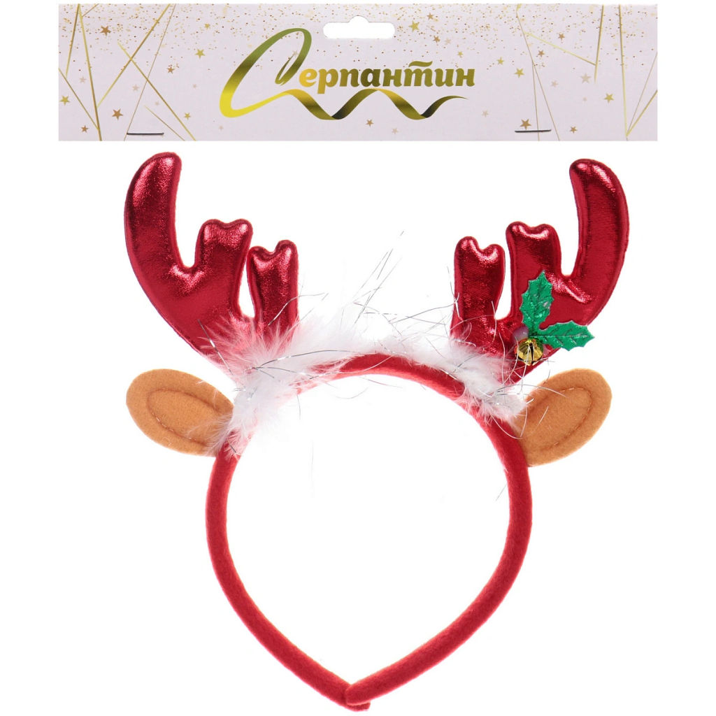 Цена за 2 шт. Ободок карнавальный "Волшебный оленёнок" 16*20 см