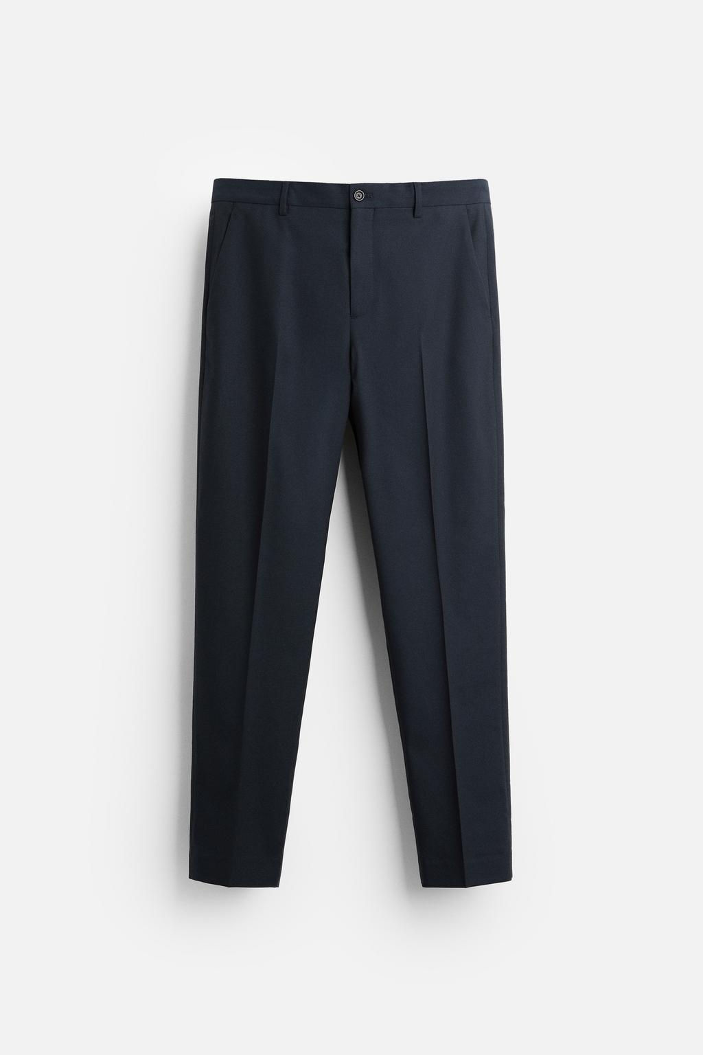 TEXTURED SUIT TROUSERS - Zara фото 5