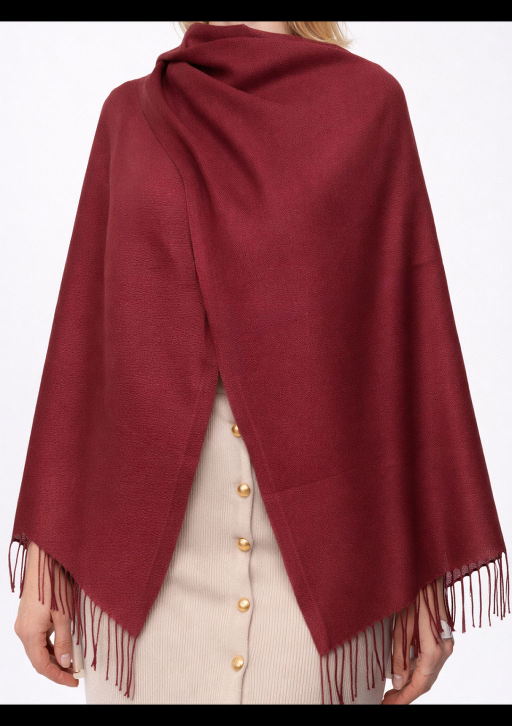 Палантин облегченный Pashmina Lanotti/св.бежевый  фото 6