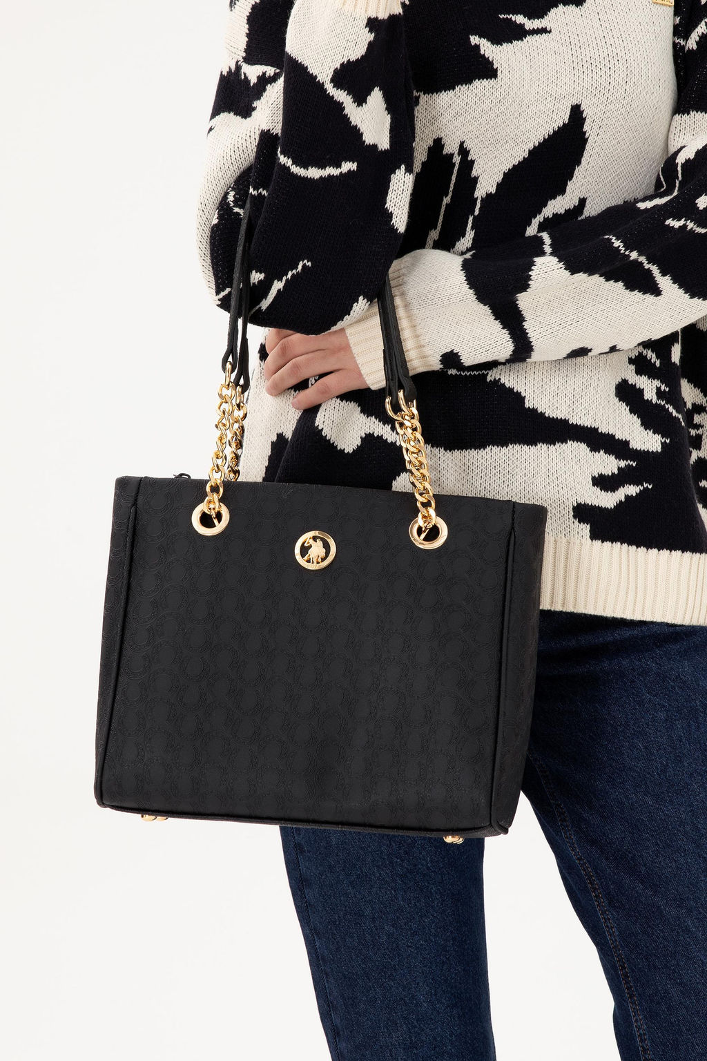 Женская черная сумка через плечо Неожиданная скидка в корзине - U.s. polo assn фото 2