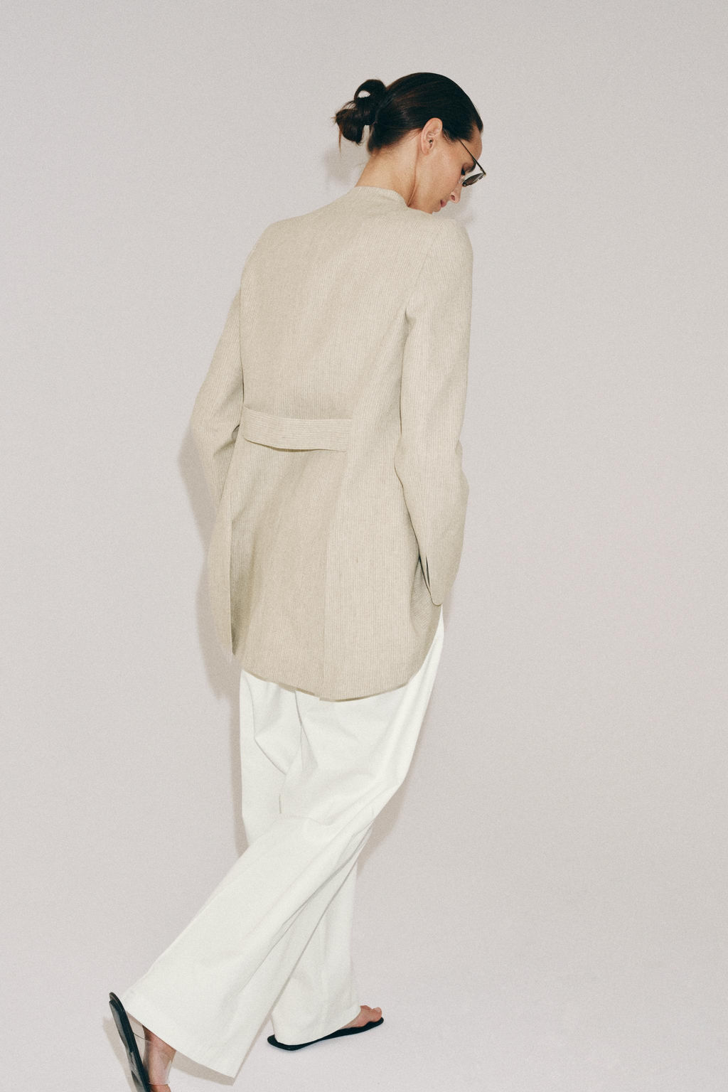 BLAZER LARGA RAYAS ZW COLLECTION / Arena / Vigor? - Zara фото 3