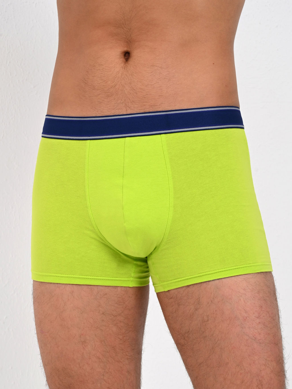 Боксеры с короткой ножкой с декоративной жаккардовой верхней резиной L MX001 - Lui et elle фото 3