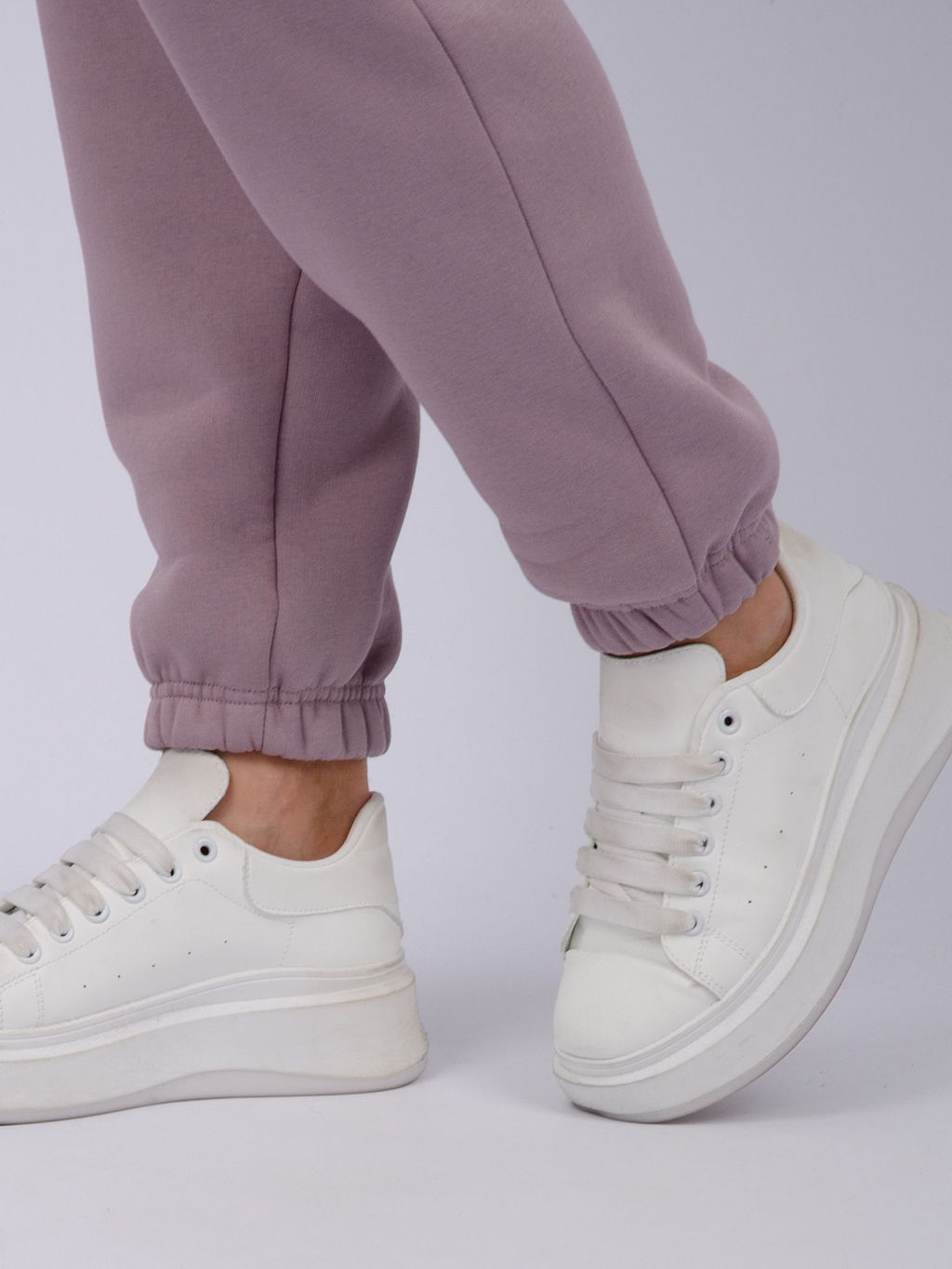 Джоггеры Мистерия 5, футер 3-х нитка начес - Малина фото 23