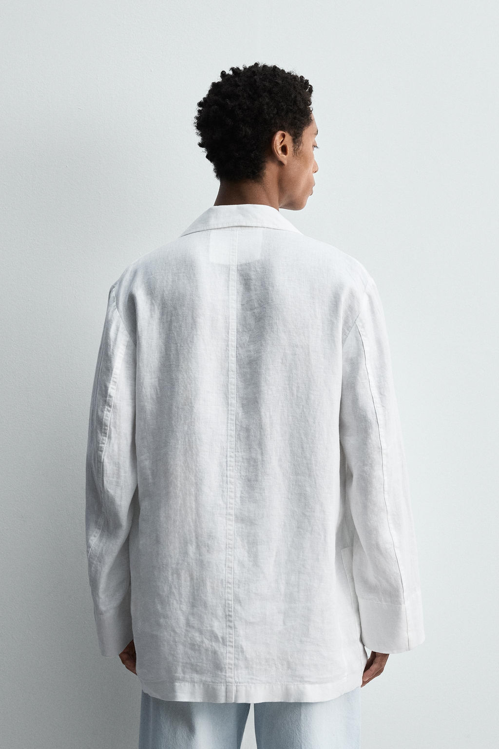 RELAXED FIT LINEN BLAZER - Zara фото 3