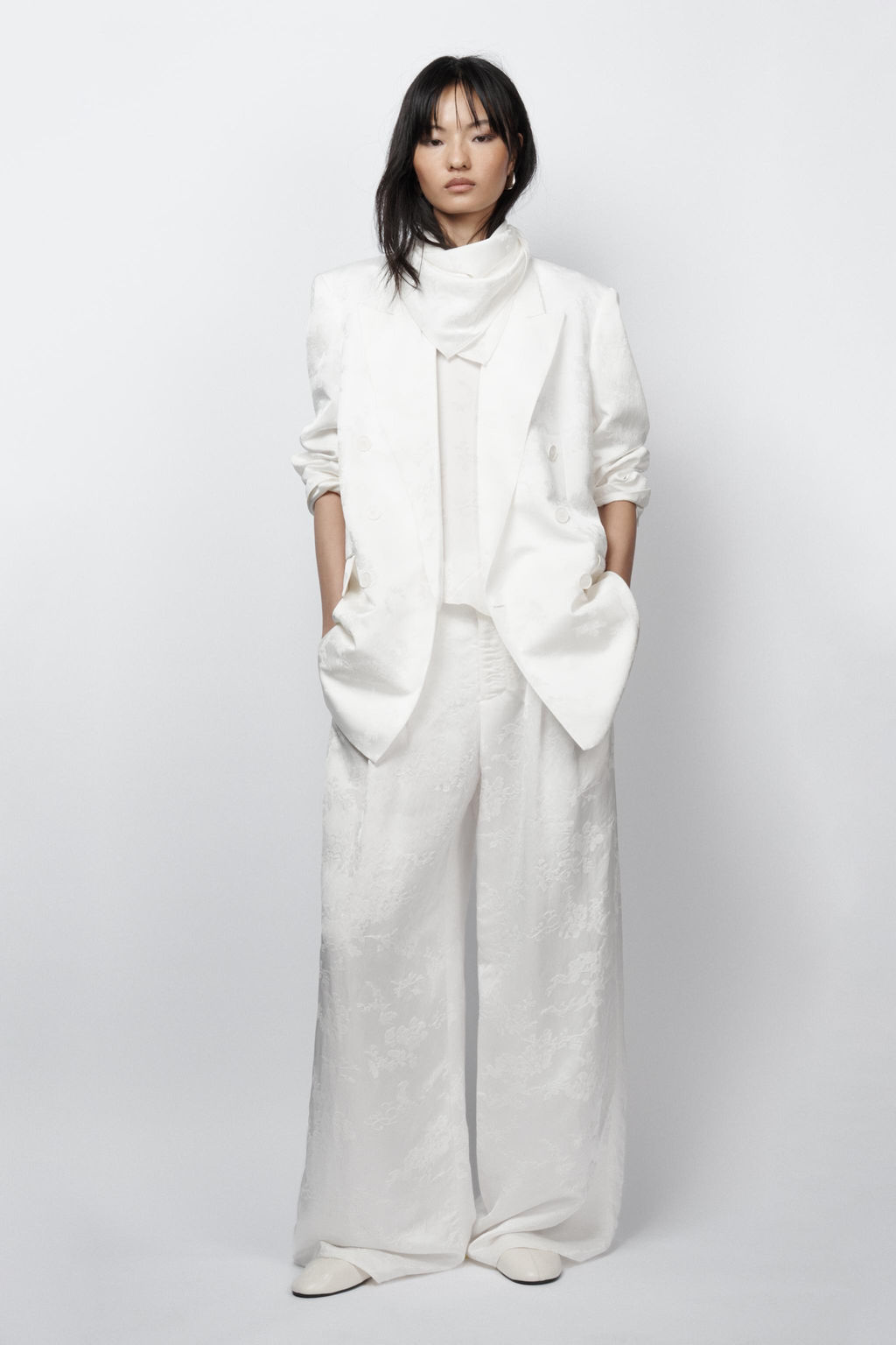 BLAZER JACQUARD ZW COLLECTION LIMITED EDITION / Blanco