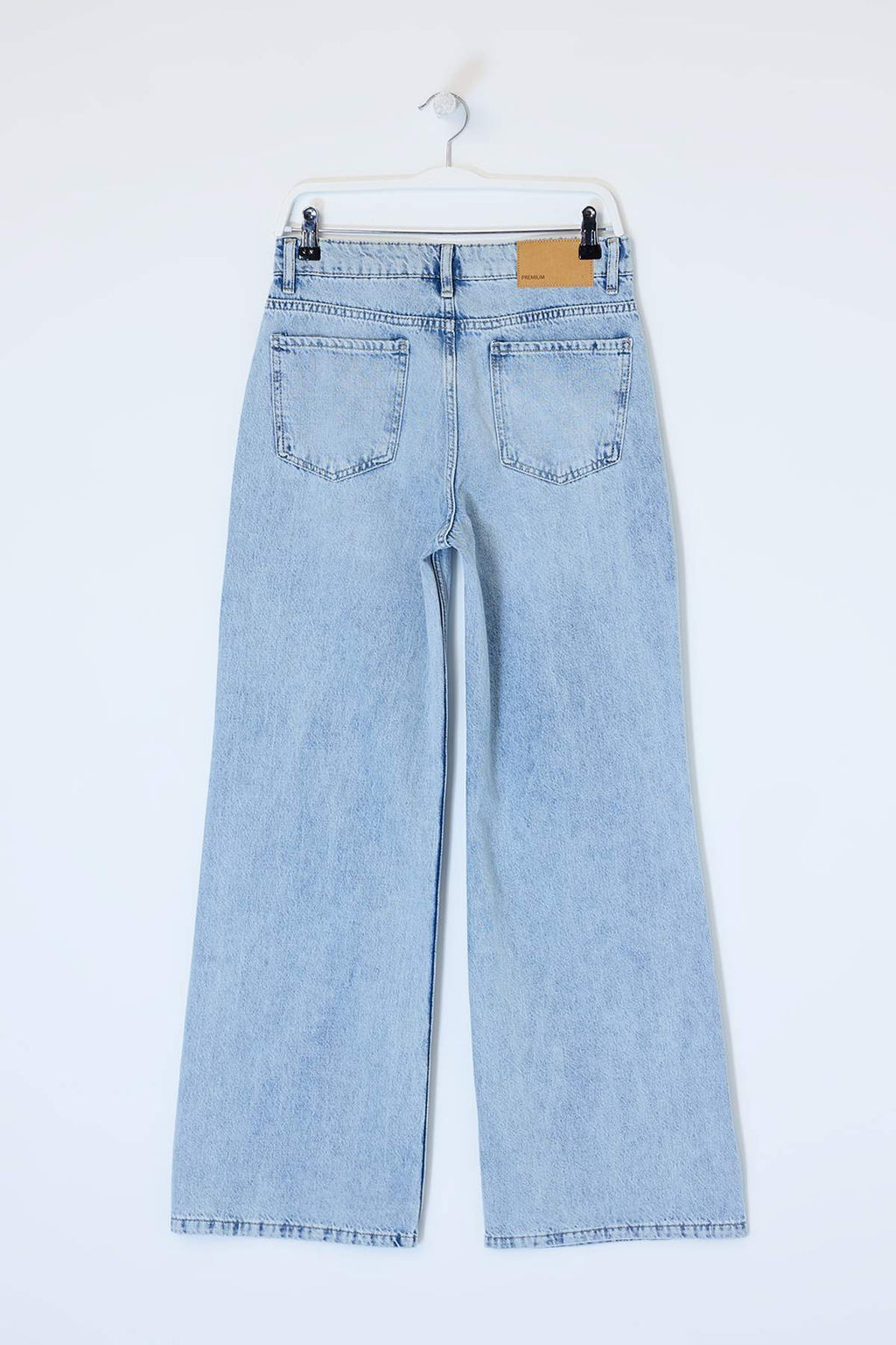 Premium Mavi Ozel Kumas Normal Bel Uzun Boy %100 Pamuk LOOSE Wide Leg Jeans TWOSS26JE00132 - Trendyolmilla фото 6