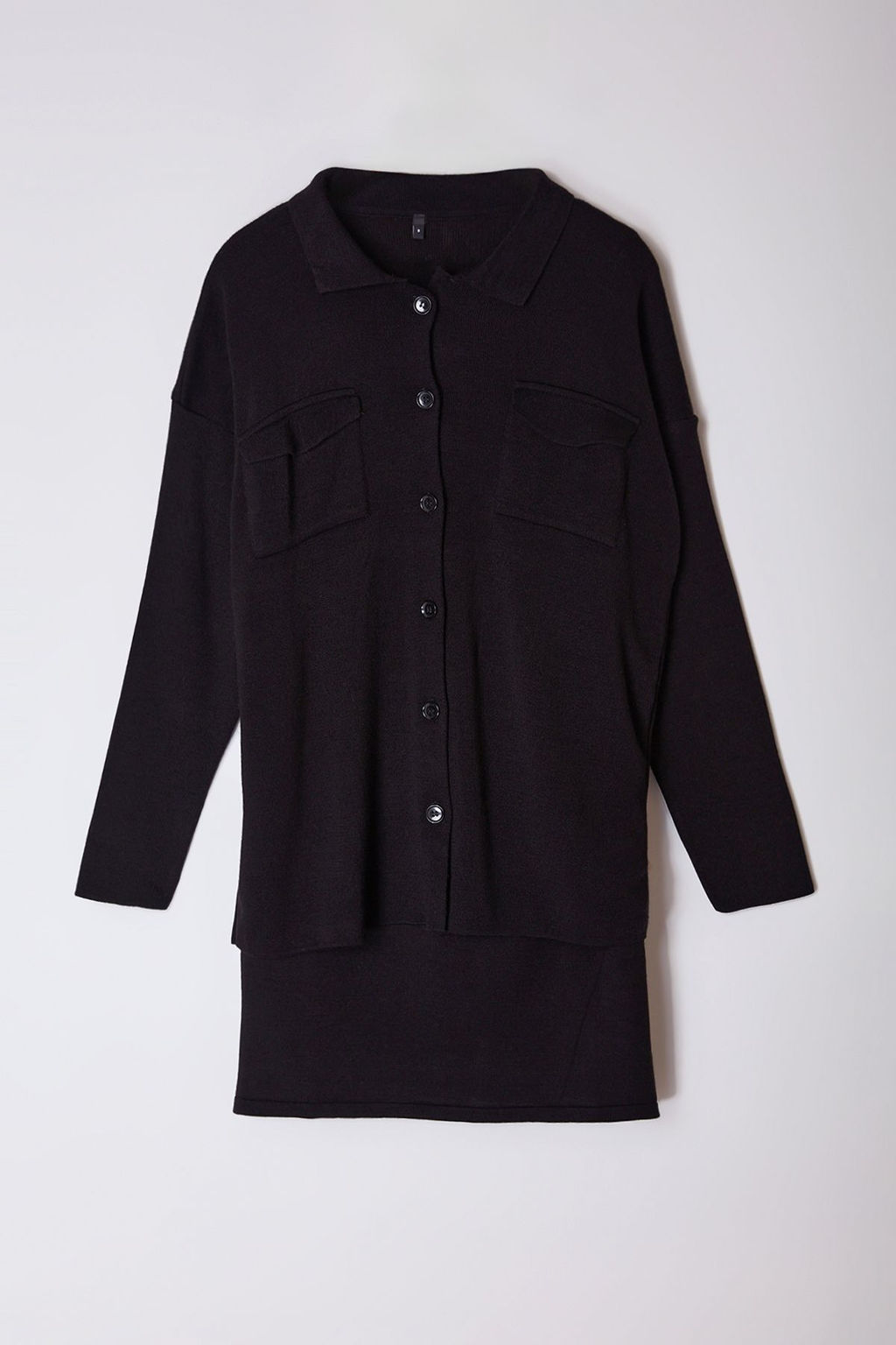 TRENDYOLMILLA Siyah Mini Triko Basic Elbise TWOAW25EL00051  фото 11