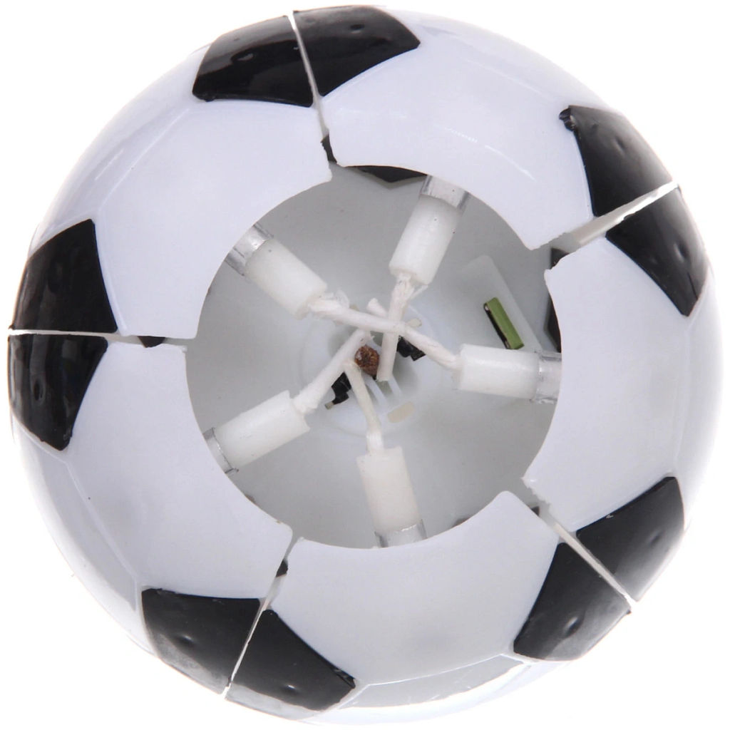 Цена за 2 шт. Свеча для торта раскрывающийся цветок "Мяч" (5 свечей), Черный