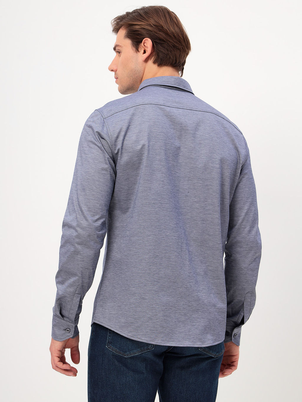 Сорочка мужская длинный рукав GREG 223/131/1636/ZN  фото 6