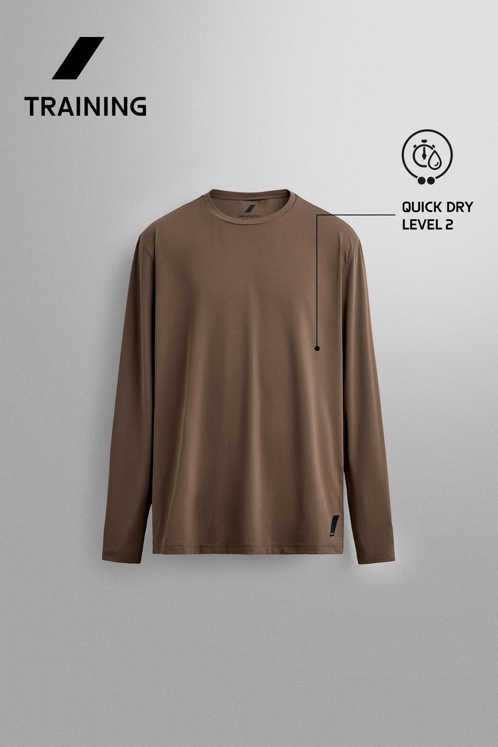 BASIC TECHNICAL LONG SLEEVE T-SHIRT - Zara фото 18