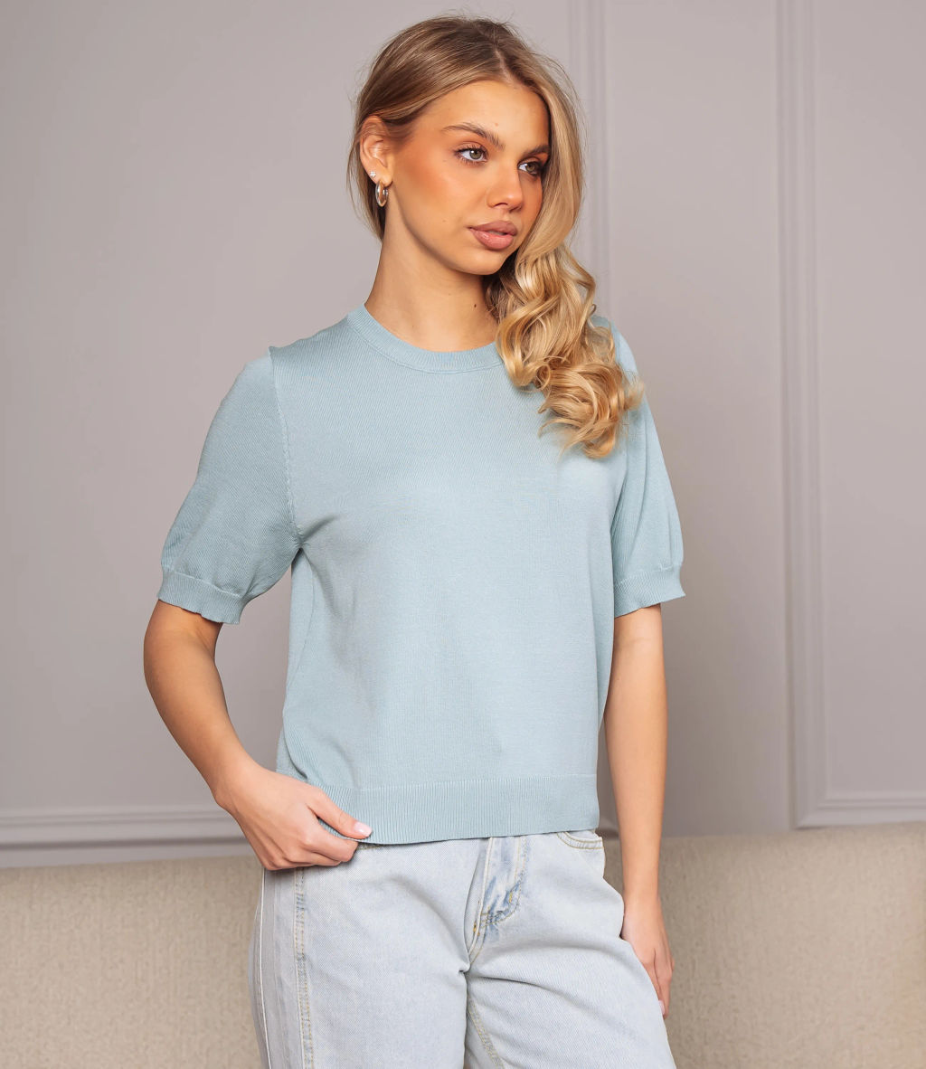 Футболка #ОКТ185001, ментоловый - Dommod фото 2