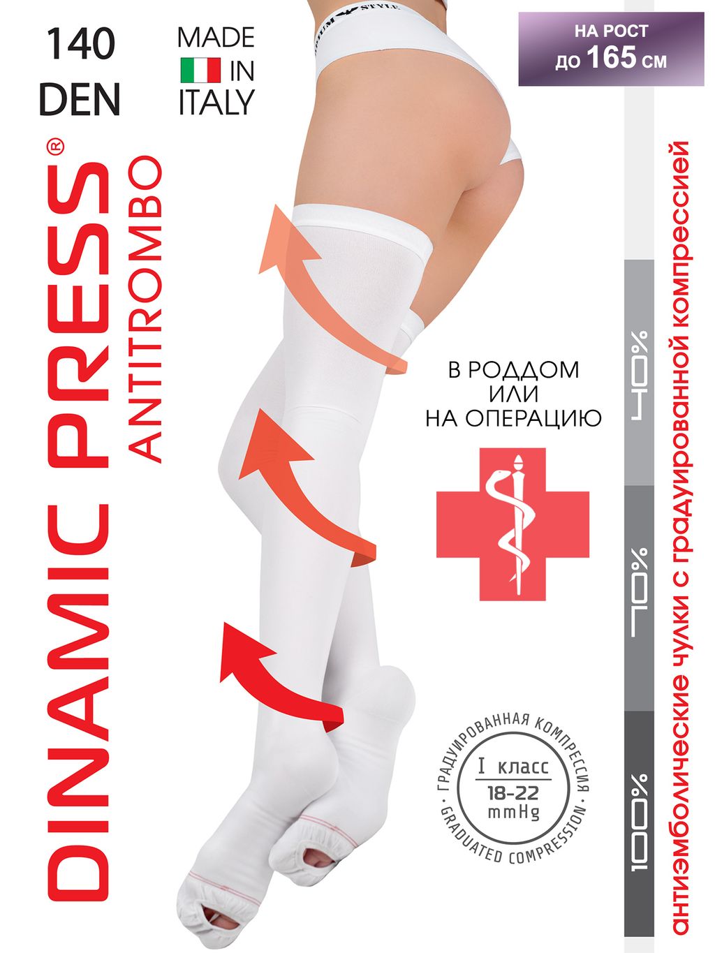 Чулки DINAMIC PRESS ANTITROMBO short - Opium фото 21