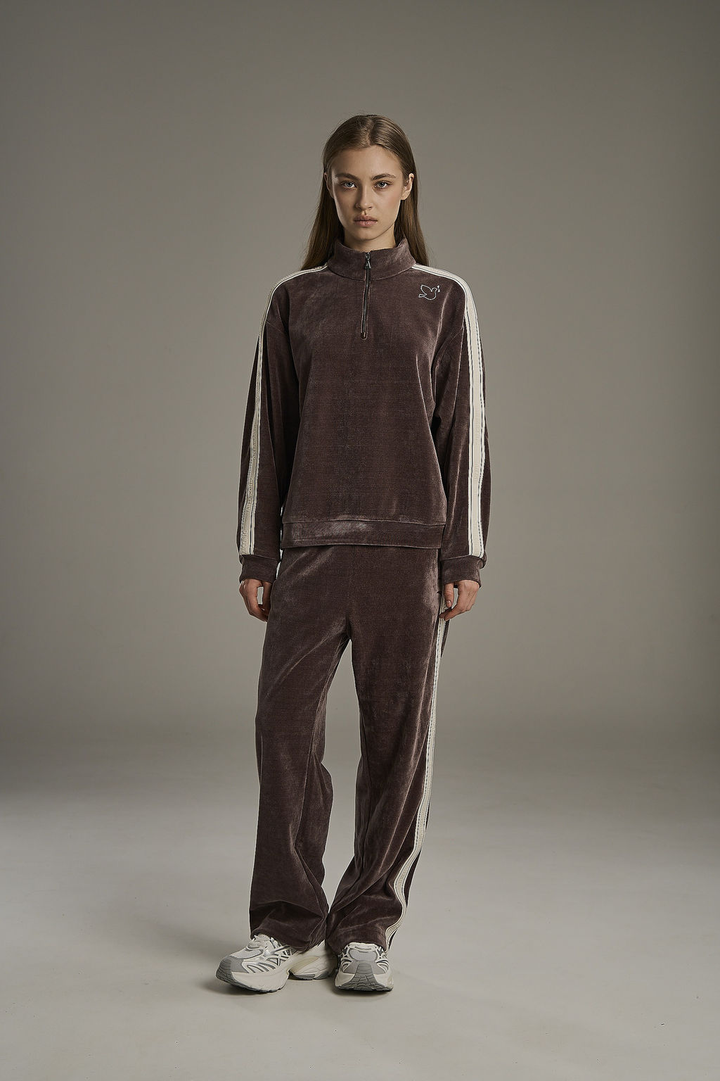 Брюки трикотажные Коричневый ICONIC Knit Track Pants