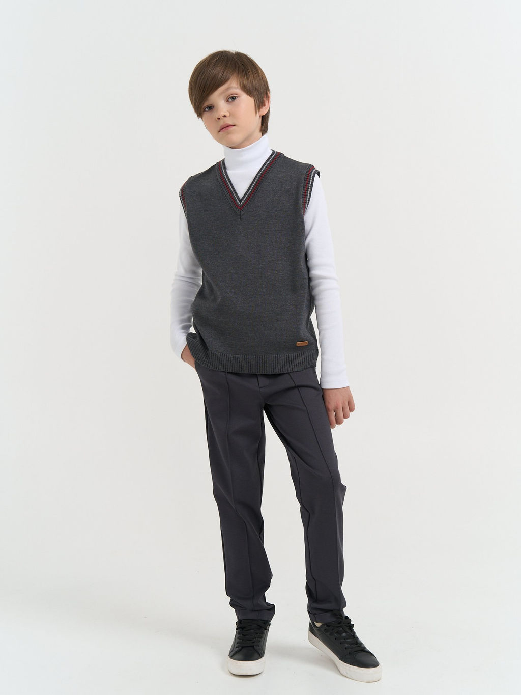 Жилет вязаный Серый 7+ - Bungly фото 11