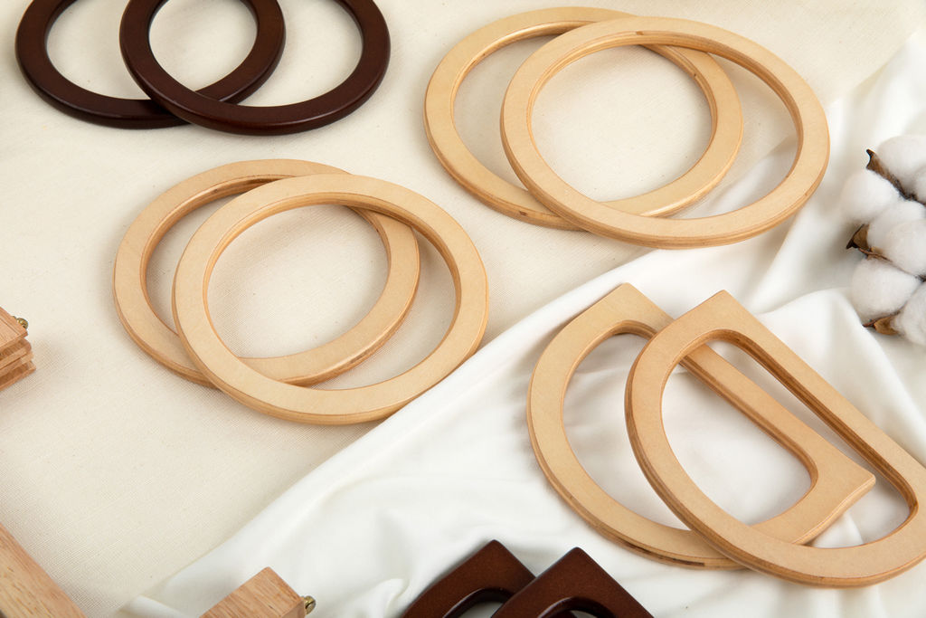 Gamma HA-33 Ручки для сумки 12.9 см 2 шт. №01 светлое дерево