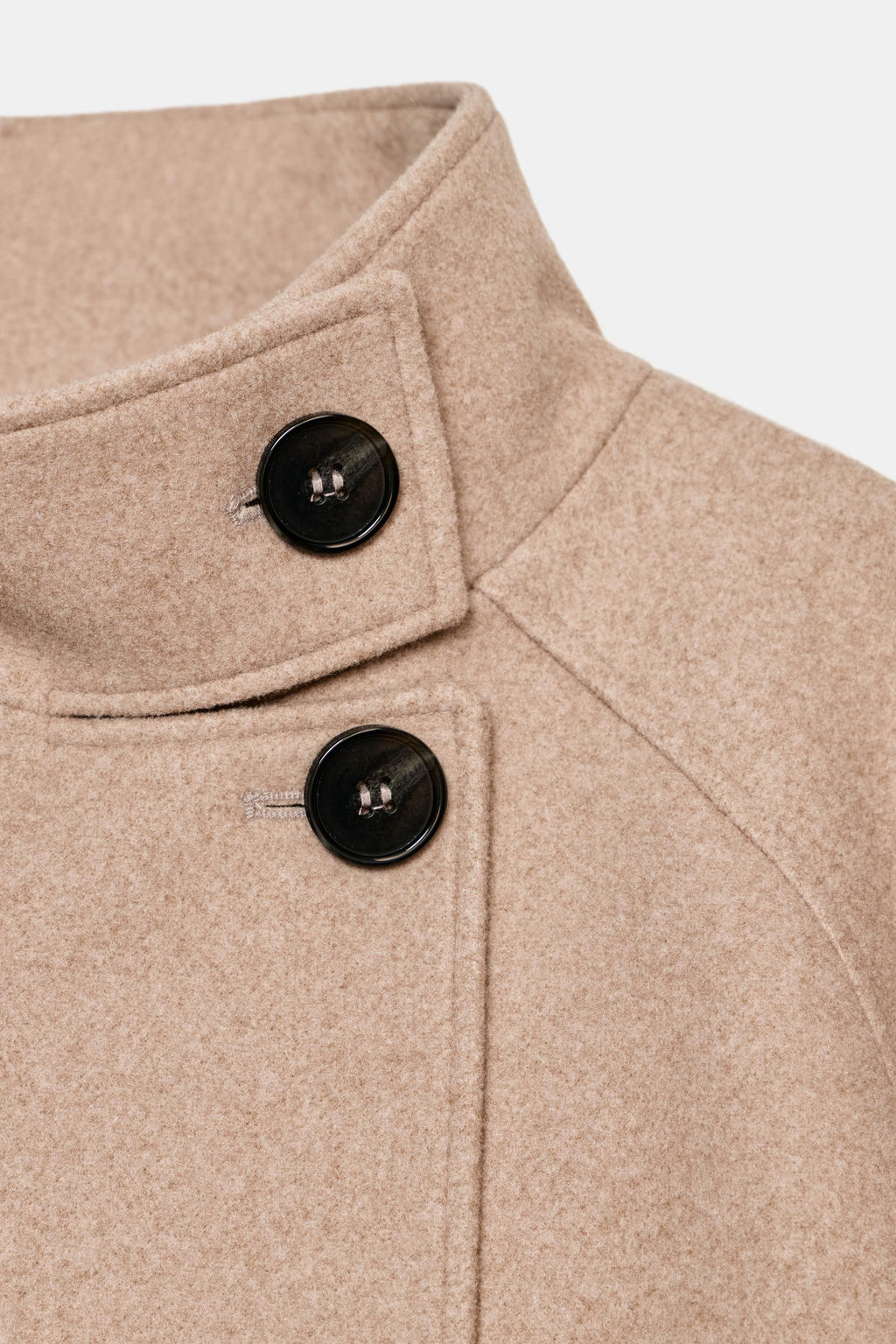 CHAQUETA CORTA CUELLO SUBIDO / Tostado - Zara фото 9