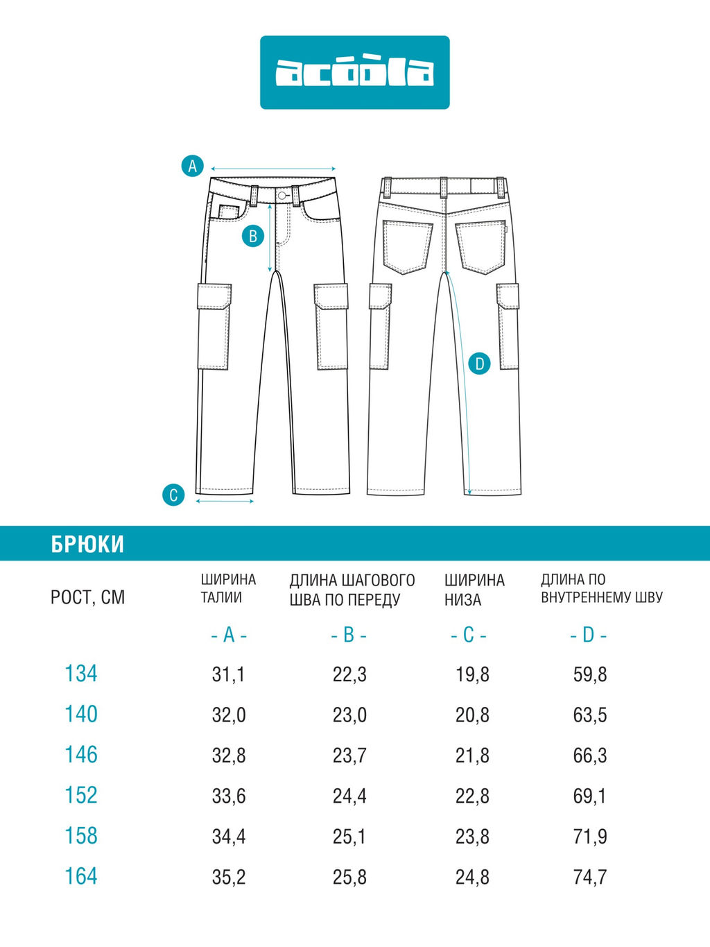 ACOOLA / Джинсы для девочек Vimm серый фото 4