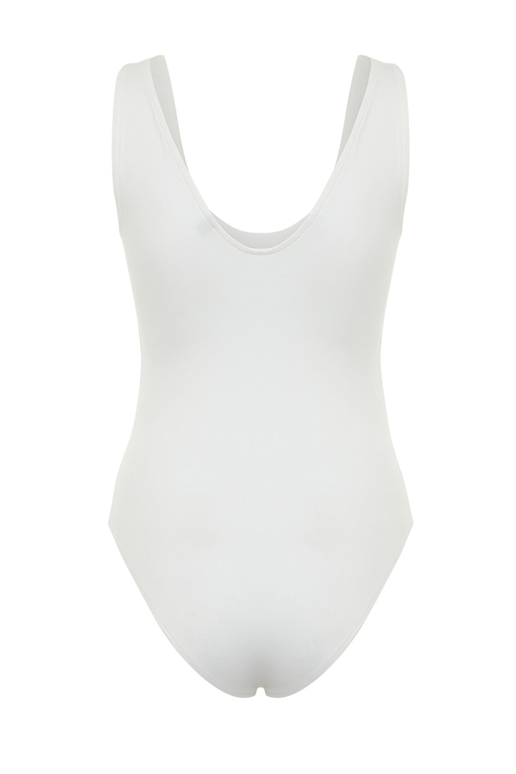 TRENDYOLMILLA Ekru Soft Touch/Yumusak Fitted V Yaka C?tc?tl? Orme Body TWOSS24BD00006  фото 8