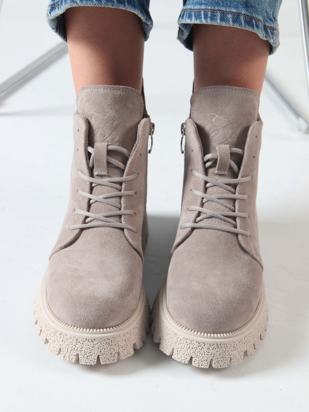 Ботинки EDART 228.V.1541 be. Каменный замша/шерсть - Ed'art фото 2