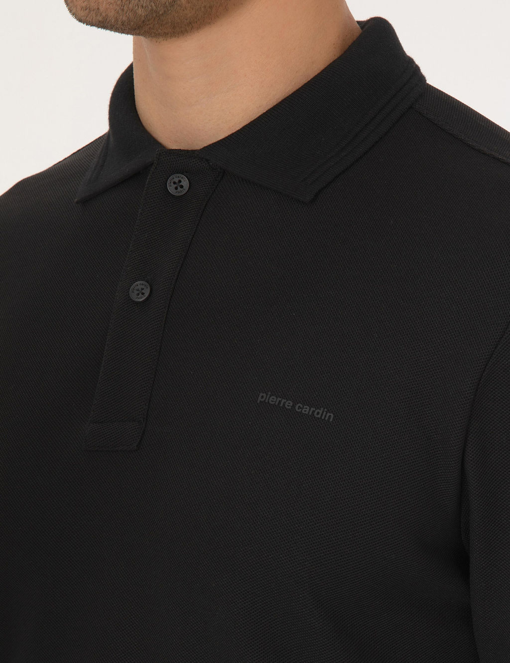 Siyah Slim Fit Sweatshirt - Pierre cardin фото 7