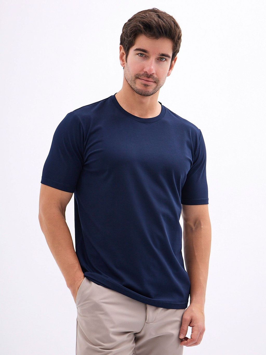 Футболка мужская короткий рукав GREG G145-KO-SA-S5106-N (т.синий) фото 6