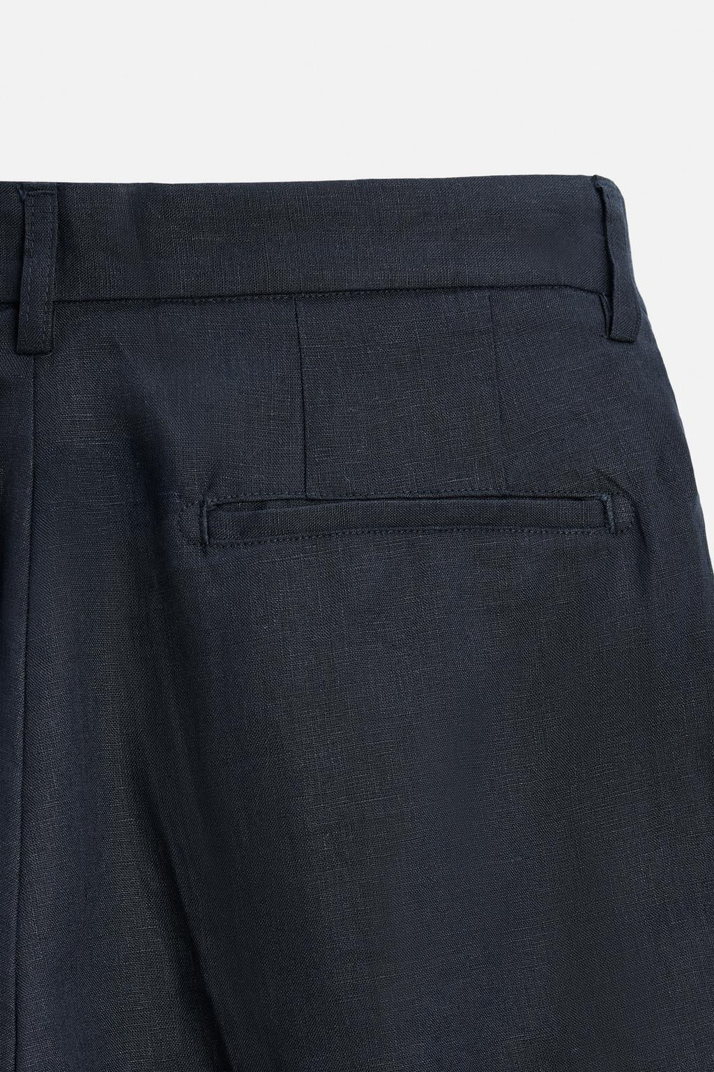 100% LINEN BERMUDA SHORTS - Zara фото 10