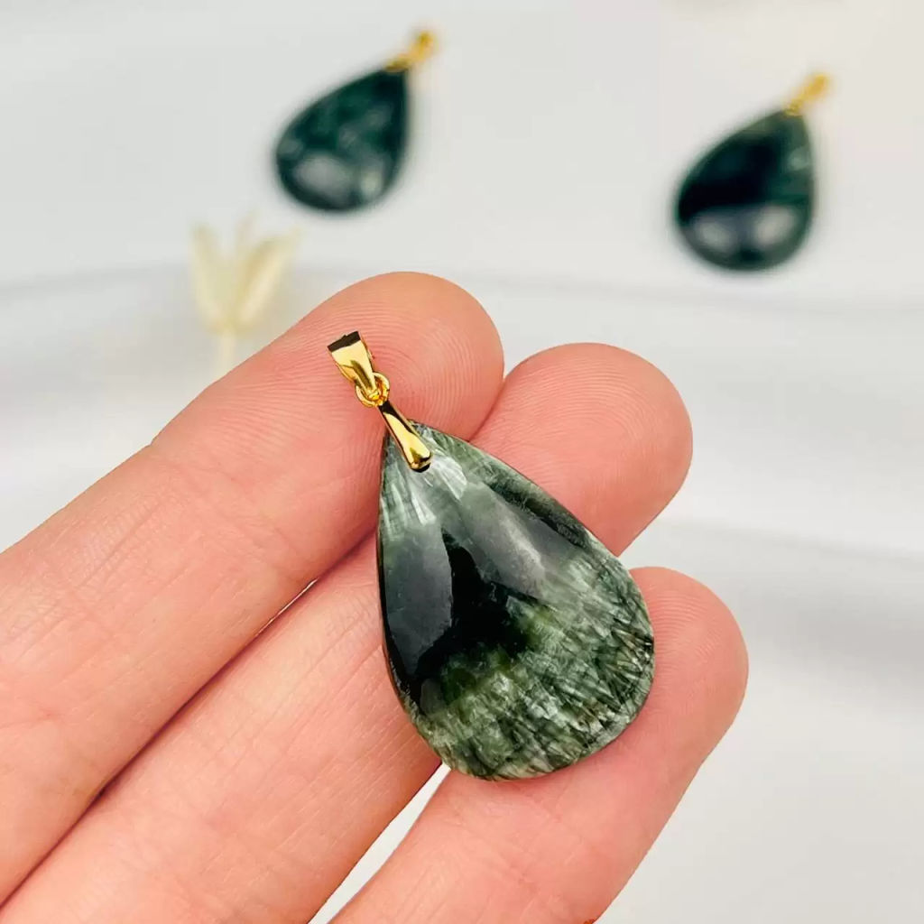 Кулон из Серафинита - Радуга самоцветов фото 2