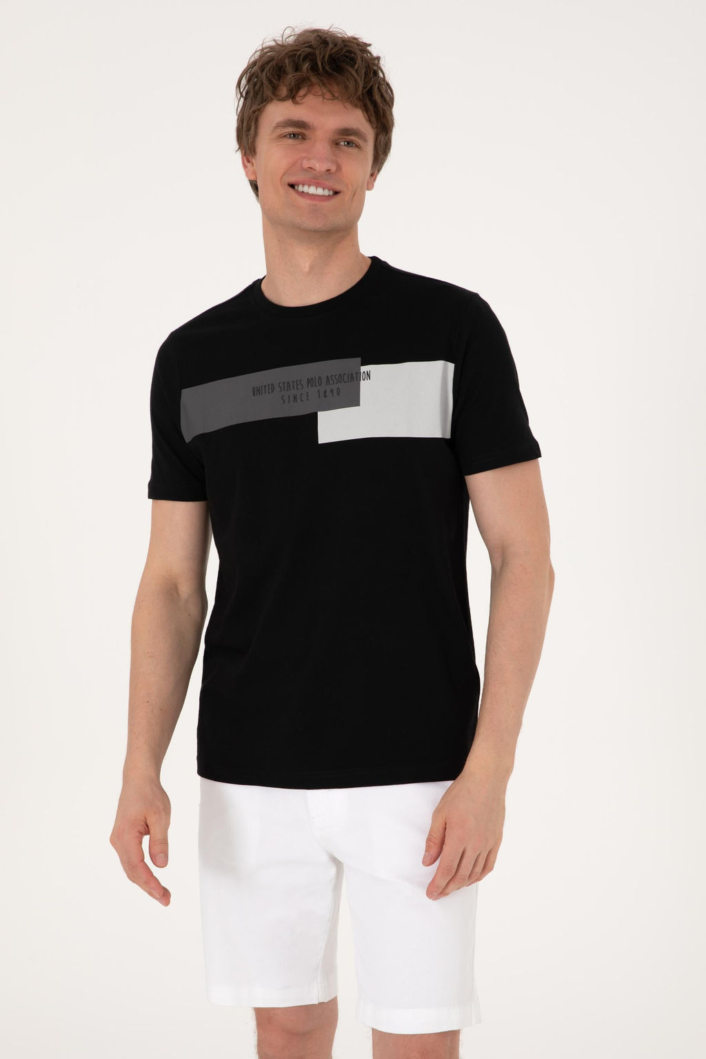 Erkek Regular Fit Bisiklet Yaka Siyah Ti__rt Sepette S_rpriz _ndirim - U.s. polo assn фото 8