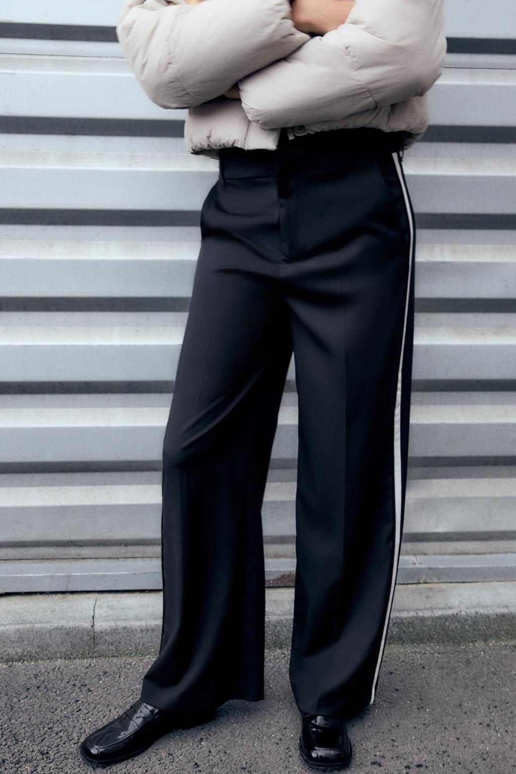 PINSTRIPE TROUSERS WITH BOXER DETAIL - Zara фото 9