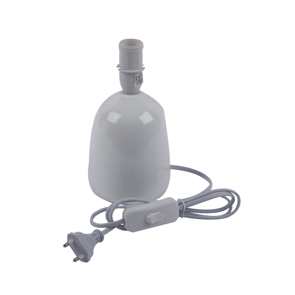 UML-B305 E14 WHITE Светильник настольный декоративный под лампу Е14, 40W. Механический выключатель. Белый. ТМ Uniel - Volpe фото 3