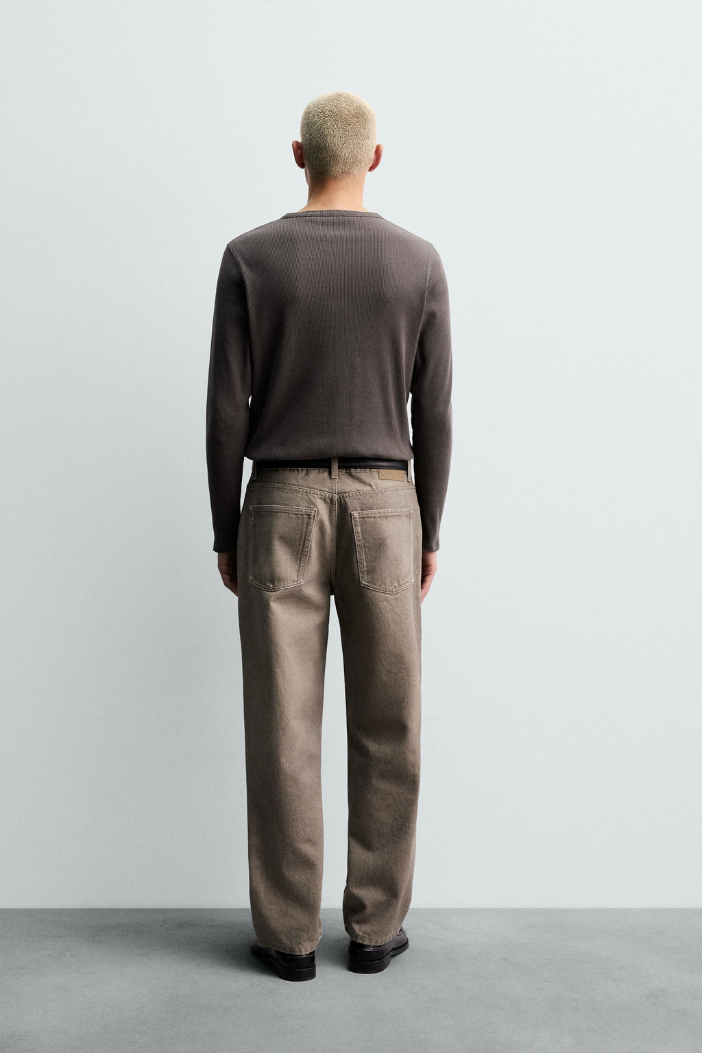 WASHED PRINTED STRAIGHT-LEG JEANS - Zara фото 3
