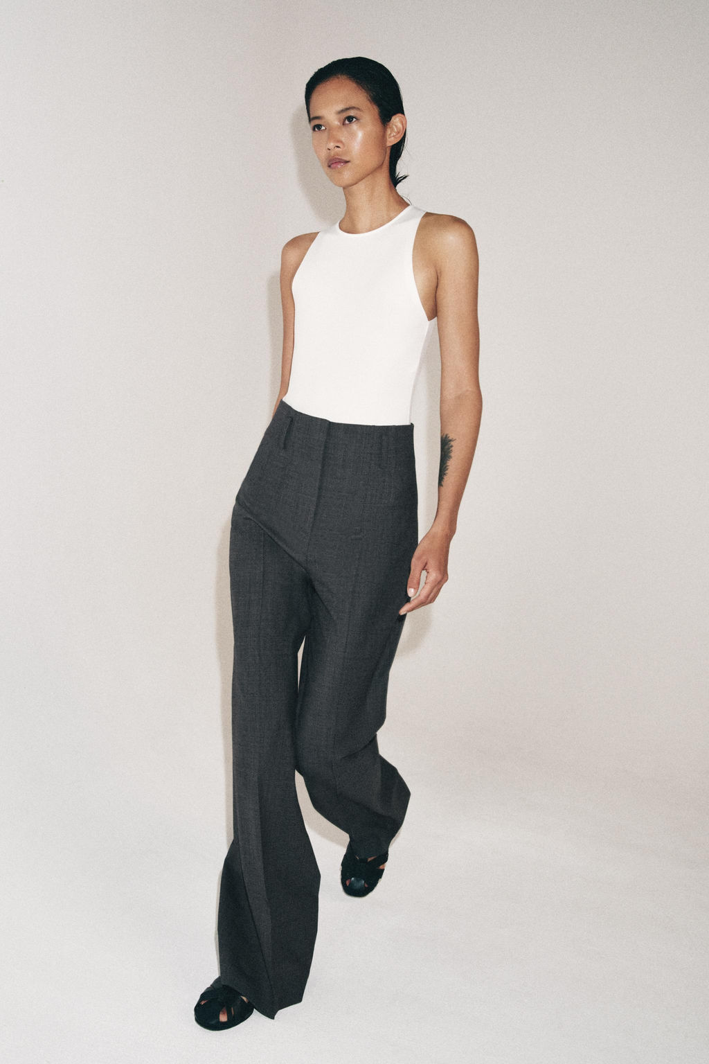 BODY HALTER POLIAMIDA / Blanco roto - Zara фото 4