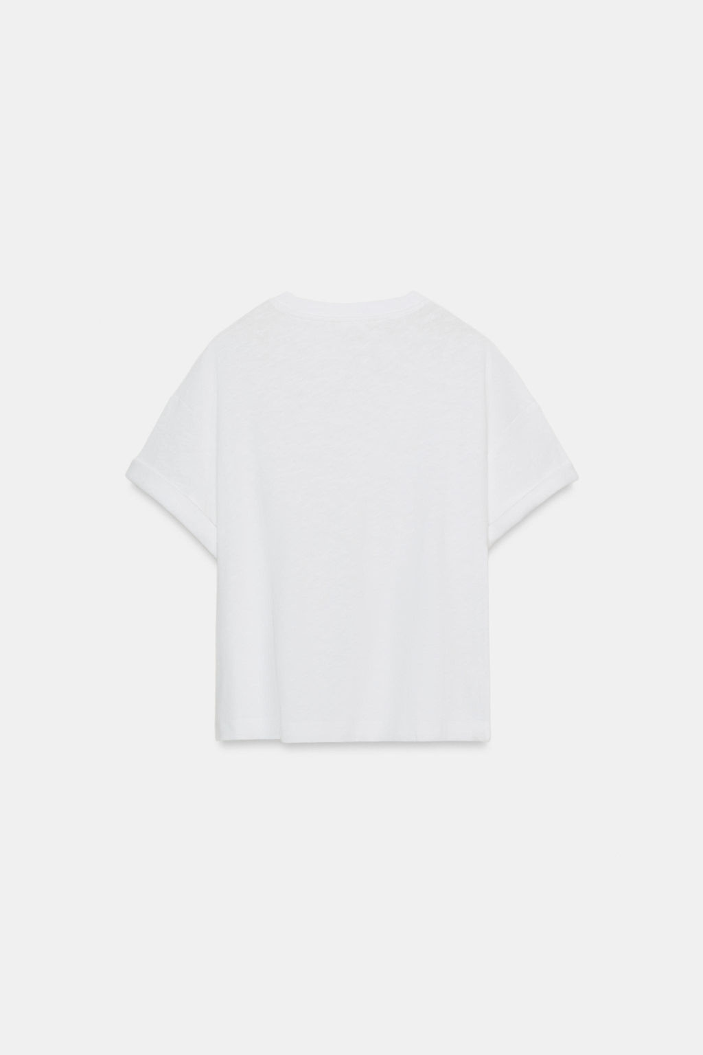 CAMISETA MANGA CORTA ALGOD?N / Blanco