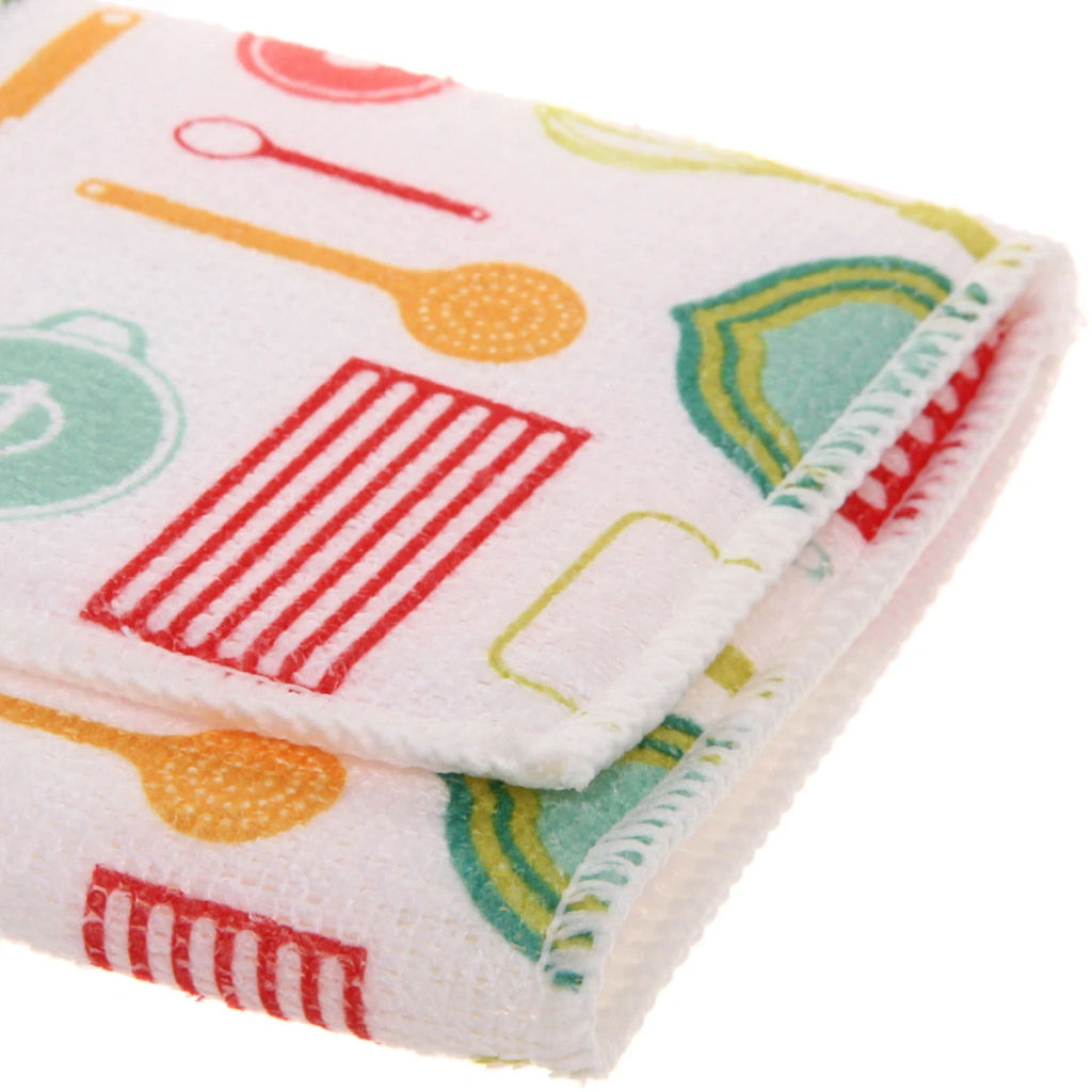 Цена за 2 шт. Коврик для сушки посуды 30*38см "Кухня микс"