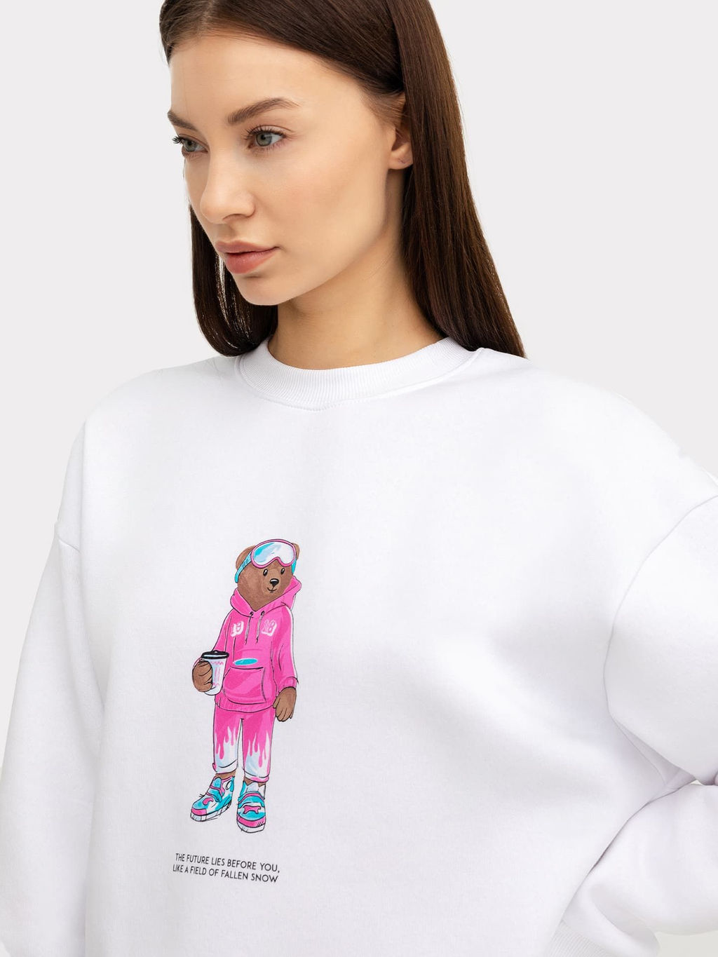 Свитшот женский белый с печатью - Mark formelle фото 3
